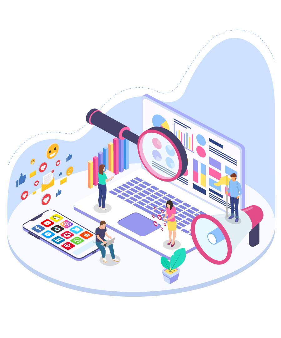 Social-media-marketing-illustration